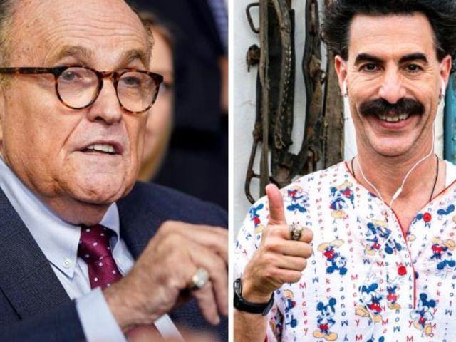 Rudy Giuliani politikai botránya is látható a Borat 2-ben