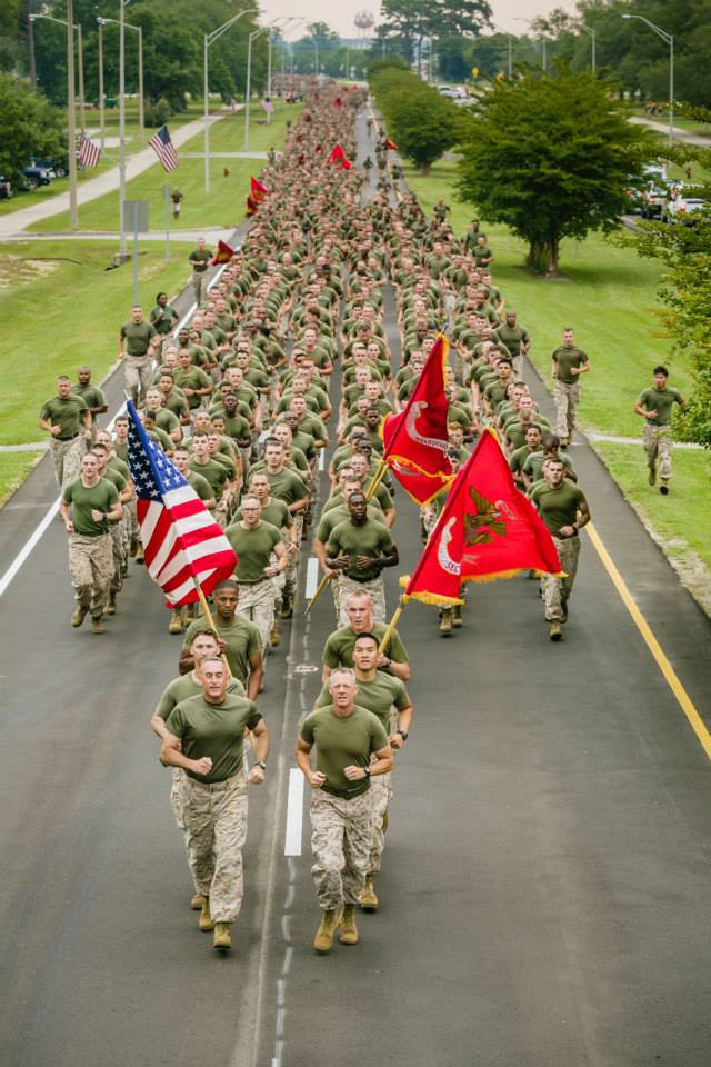 Brigadier Gen. James W. Lukeman, the commanding general of 2nd Marine Division, and Sgt. Maj. Bryan K. Zickefoose, the sergeant major of 2nd Marine Division,Base Camp Lejeune, N.C., May.jpg