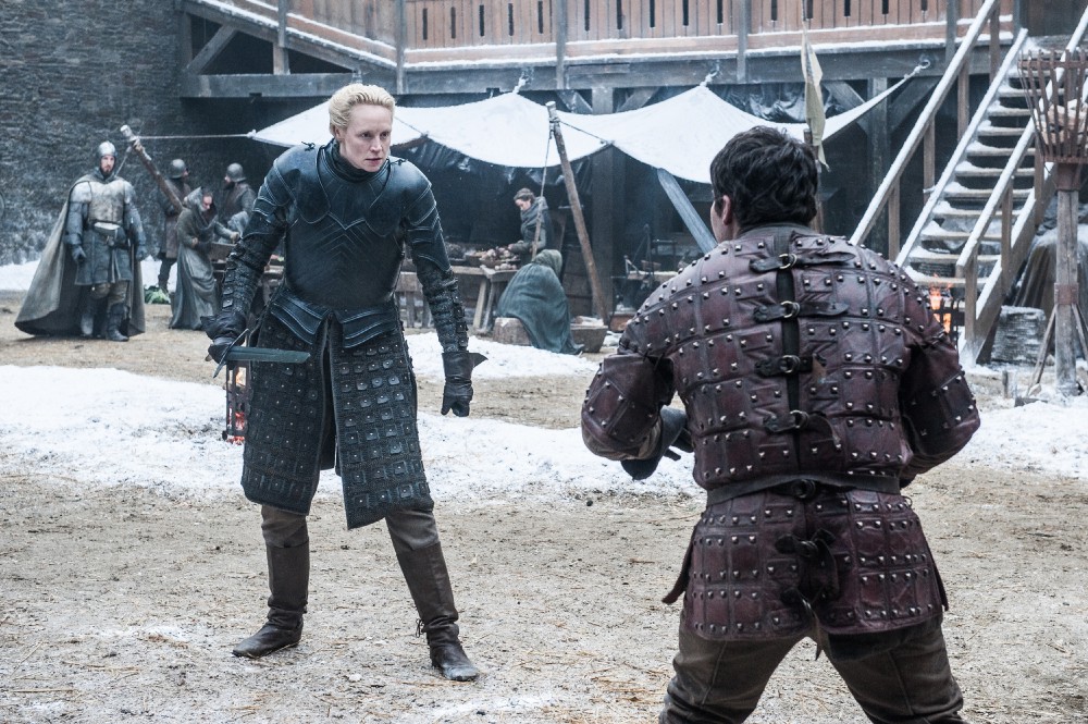  Gwendoline Christie, Daniel Portman (Credit: Helen Sloan/HBO)