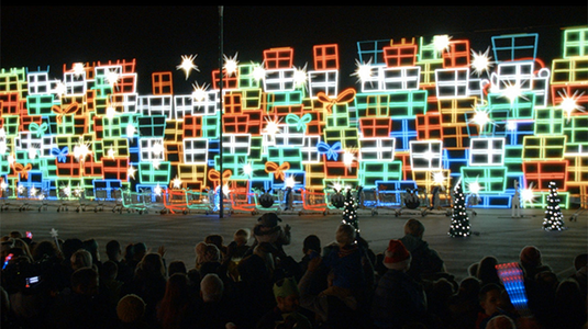 Karácsonyi fényjáték, 1 millió LED izzóval