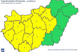 ERŐS SZÉLLEL ÉRKEZIK A HIDEGFRONT