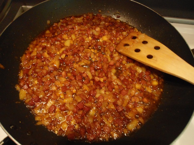 Óriás baconös omlett