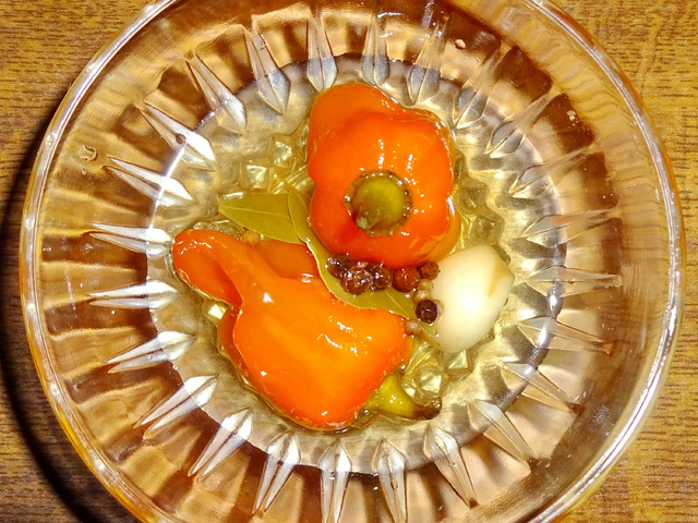 Házilag savanyított habanero chili