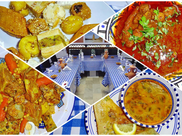 Tunéziai Ramadán vacsora a Sidi Bou Saïd étteremben