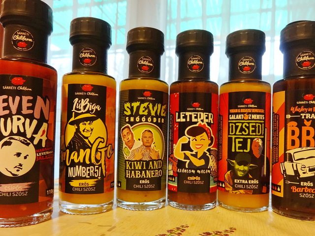 6 különböző szósz tesztje a Sárréti Chilifarm kínálatából
