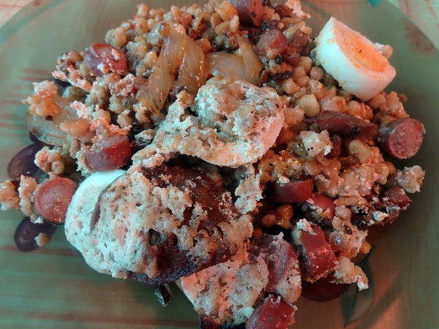 Baconös rakott tarhonya