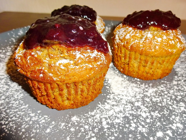 Mogyoróvajas-banános muffin