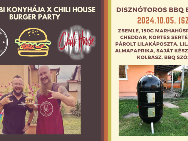 13. CSABI KONYHÁJA X CHILI HOUSE BURGER PARTY