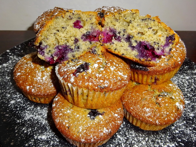 Áfonyás muffin
