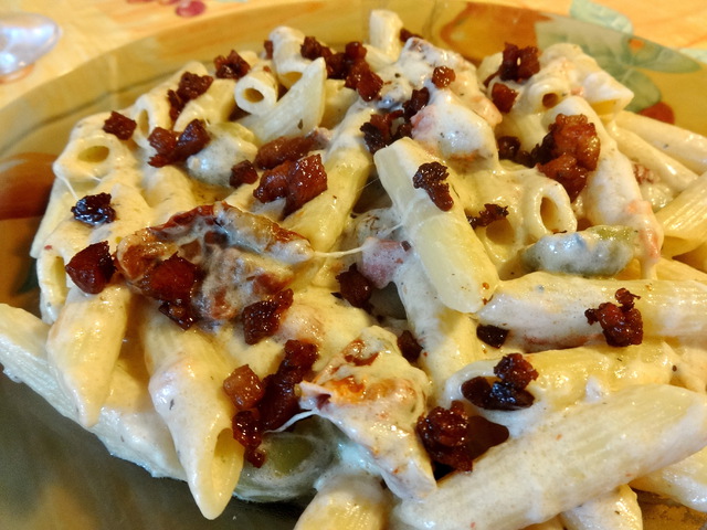 Háromsajtos penne