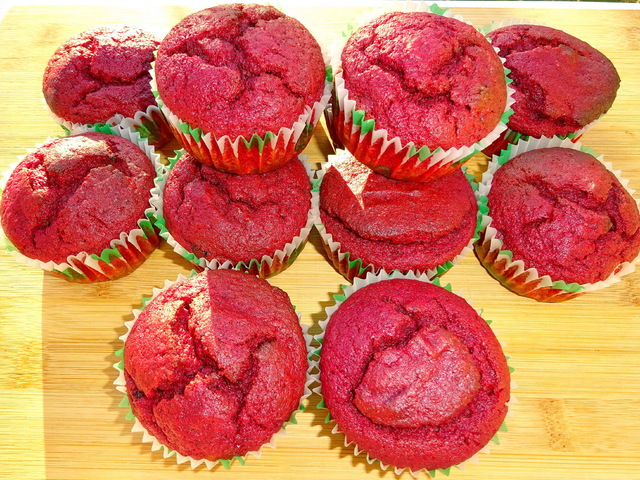 Céklás muffin