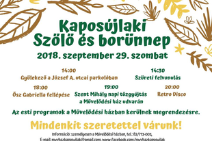 Szőlő és borünnep Kaposújlakon