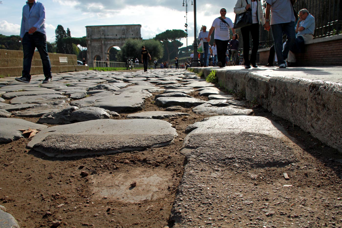 Útban a Forum Romanum felé