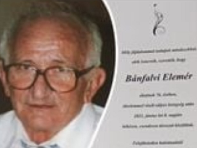 Elhunyt Bánfalvi Elemér