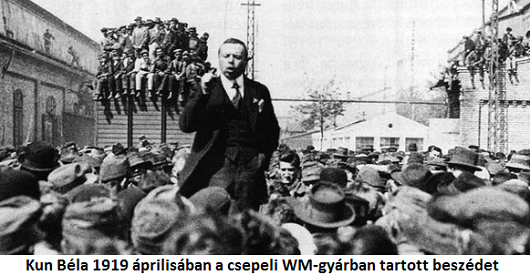 Tanácsköztársaság-Kun béla Csepelen.PNG