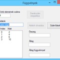 TÖMB. Egydimenziós tömb elemeinek összege és átlaga