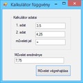 FÜGGVÉNY: Kalkulátor