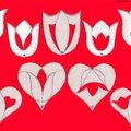 Dupla tulipánok és szívek