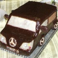 Születésnapi Mercedes Benz Viano csokoládé torta részlet (9.)