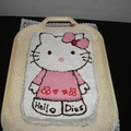 Születésnapi "Hello Dius" (Hello Kitty) torta