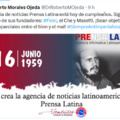 KUBA ÁLLAMI ÉS PÁRTVEZETÉSE GRATULÁL A PRENSA LATINA HÍRÜGYNÖKSÉGNEK