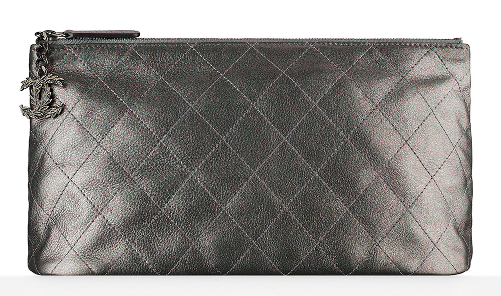 Chanel Metallic Calfskin Pouch - $825