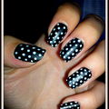 Daily nail - Polka dot nails MATTE - Matt pöttyös körmök - Miss Sporty Check Matte