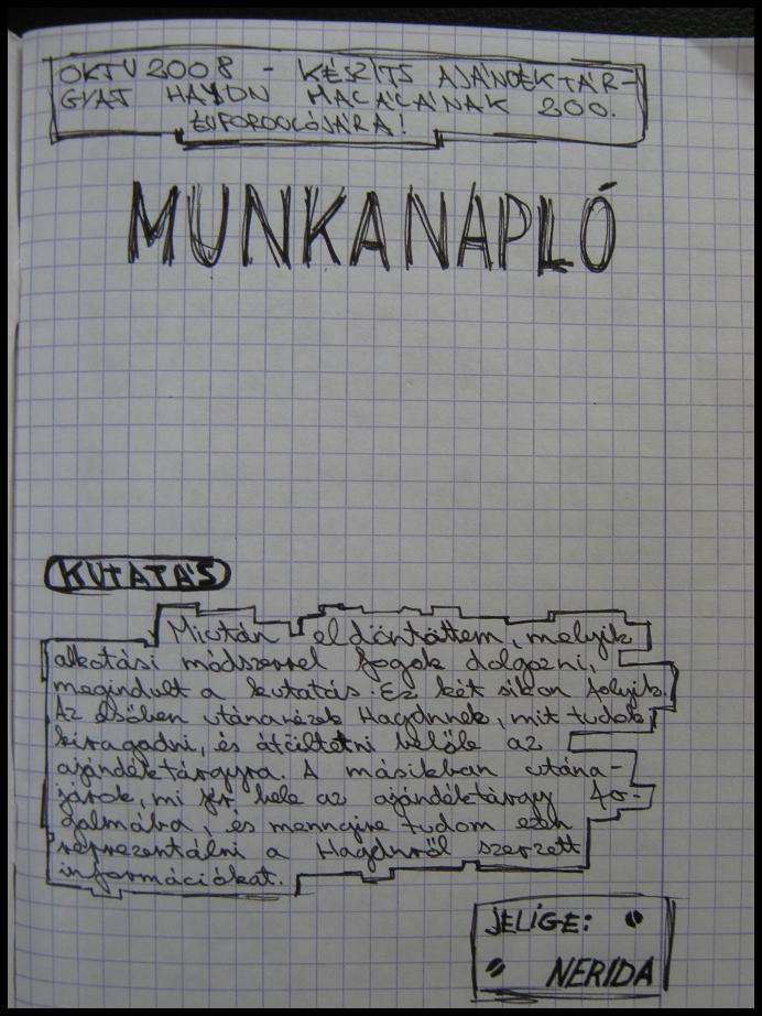 OKTV 2008 Munkanapló - 1. oldal