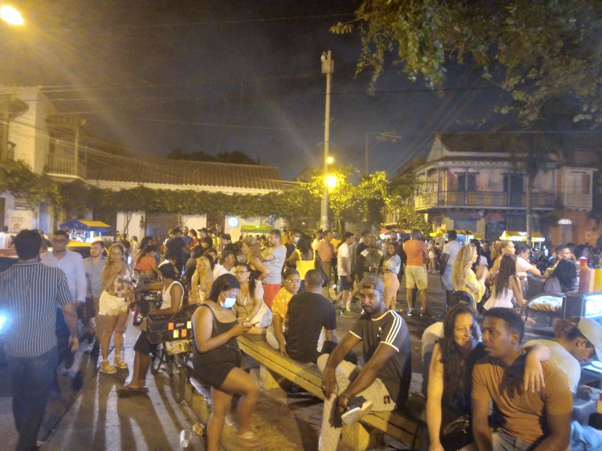 Plaza de la Trinidad, Cartagena szíve éjszaka