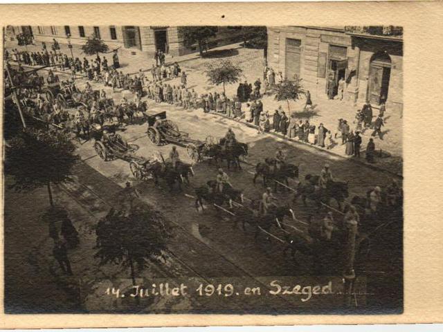 1919 július 14. Szeged, A francia hadsereg bevonulása