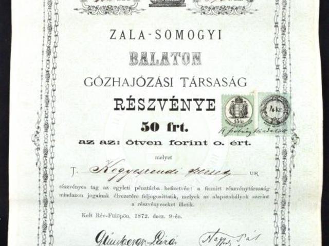 Gőzhajózás a Balatonon