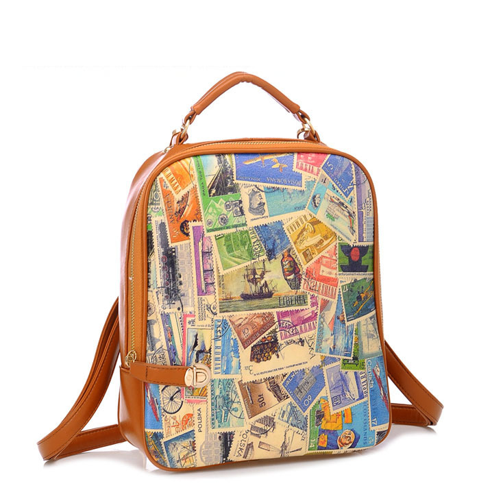 2014-Retro-flag-print-postage-stamp-design-student-korean-backpack-college-packsack-PU-leather-school-bag.jpg