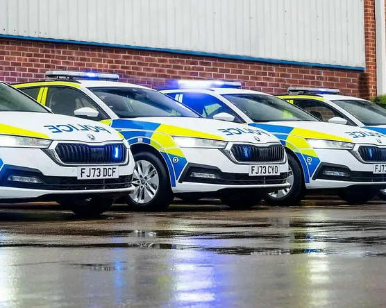 Škoda flottát vettek az angol rendőrök
