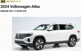 Ütközésbiztonság: Amerikában a legjobbak közt a VW Atlas