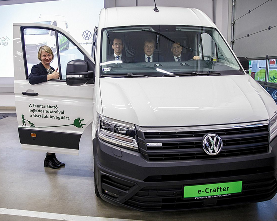 Volkswagen teherautókkal bővült a Posta elektromos flottája