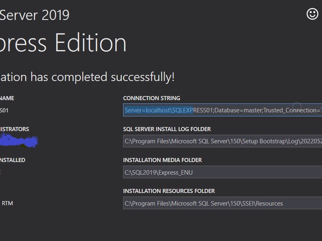 Create Local Server for SSMS