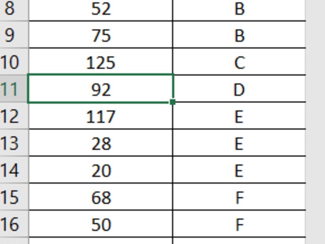 Excel: 2 alternating colors based on different values