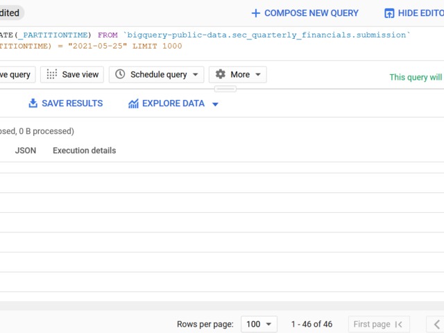 SEC Public Data in BigQuery