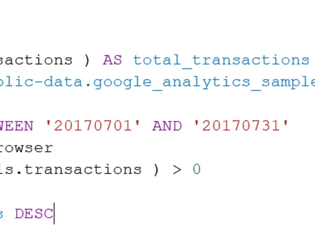 Transactions by browser in July 2017