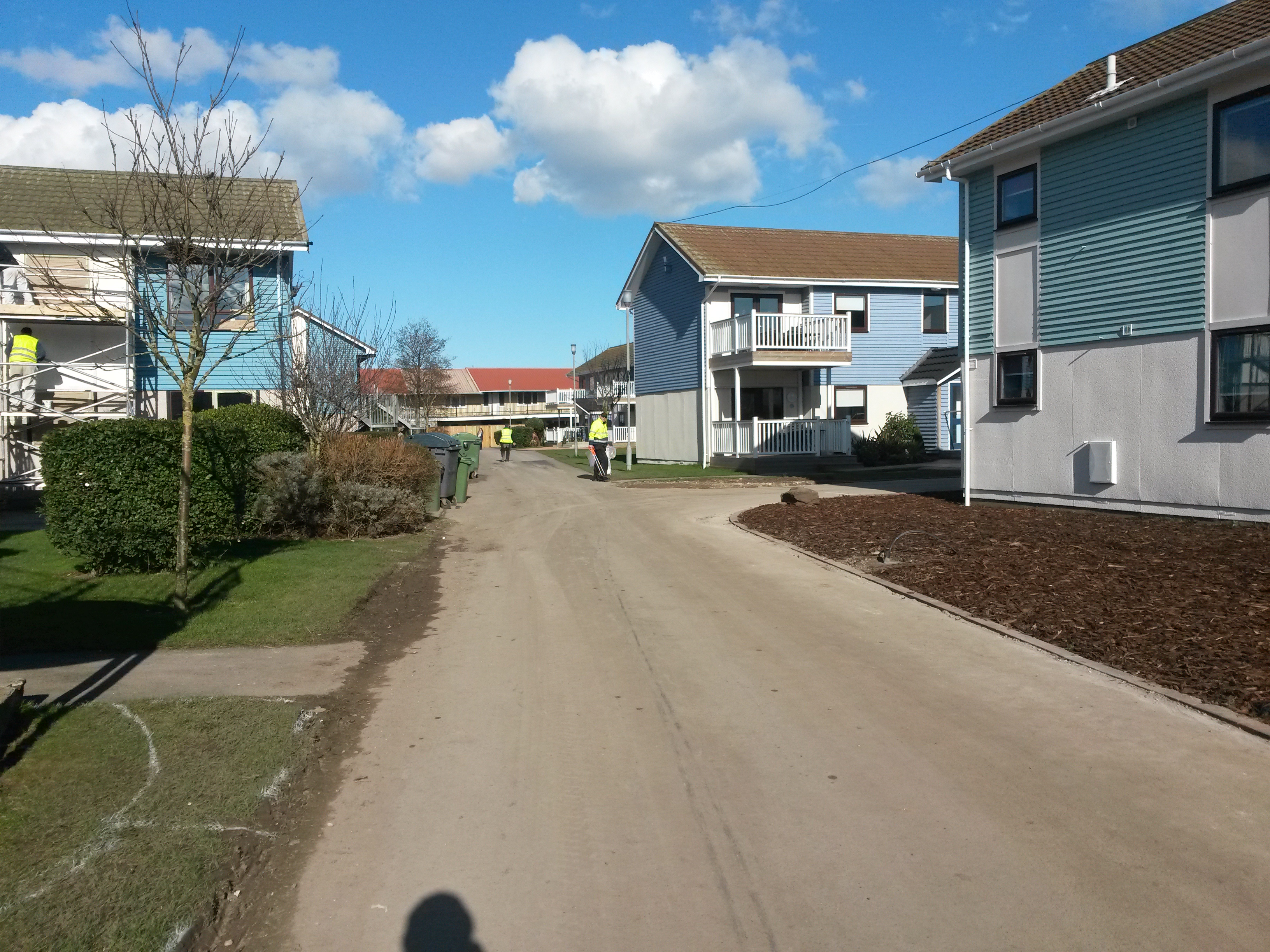 Van, ahol még tartanak a munkálatok. A vendégek meg holnap már jönnek. Érdekes. :D