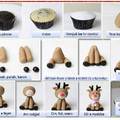 Szarvas figura cupcake-re, muffinra