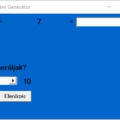 Matematika példák-Random szám generátor