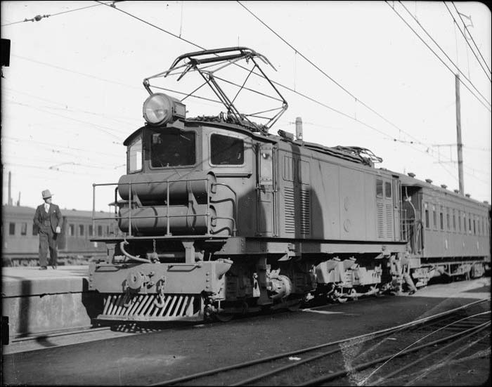 Az Ec 8 jelű mozdony 1929-ben, a sorozat új-zélandi bemutatkozásának évében. (Forrás: Albert Godber | National Library of New Zealand)