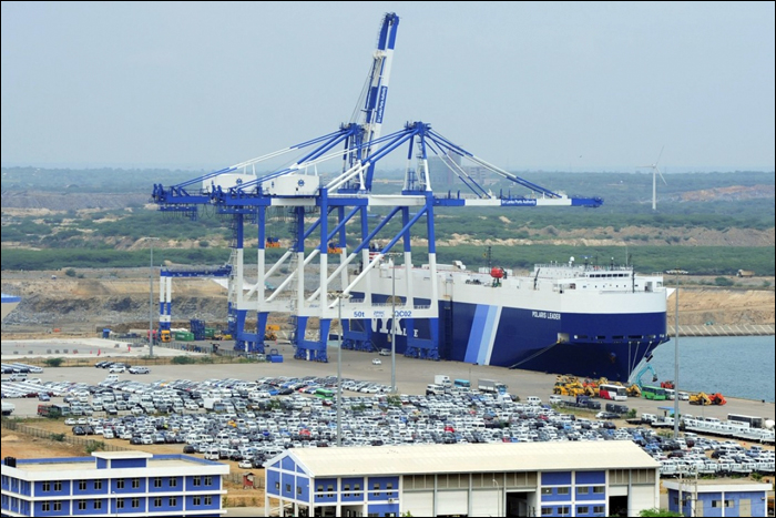 A China Merchants Port Holdings által 99 évre kibérelt Srí Lanka-i Hambantota-kikötő a kínai tőke ellenére sem számít kifejezett aranybányának, geopolitikai jelentősége azonban vitathatatlan. (Forrás: SCMP / AFP)