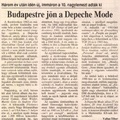 A Nógrád Megyei Hírlap beharangozója az 1993-as budapesti DM koncertről: