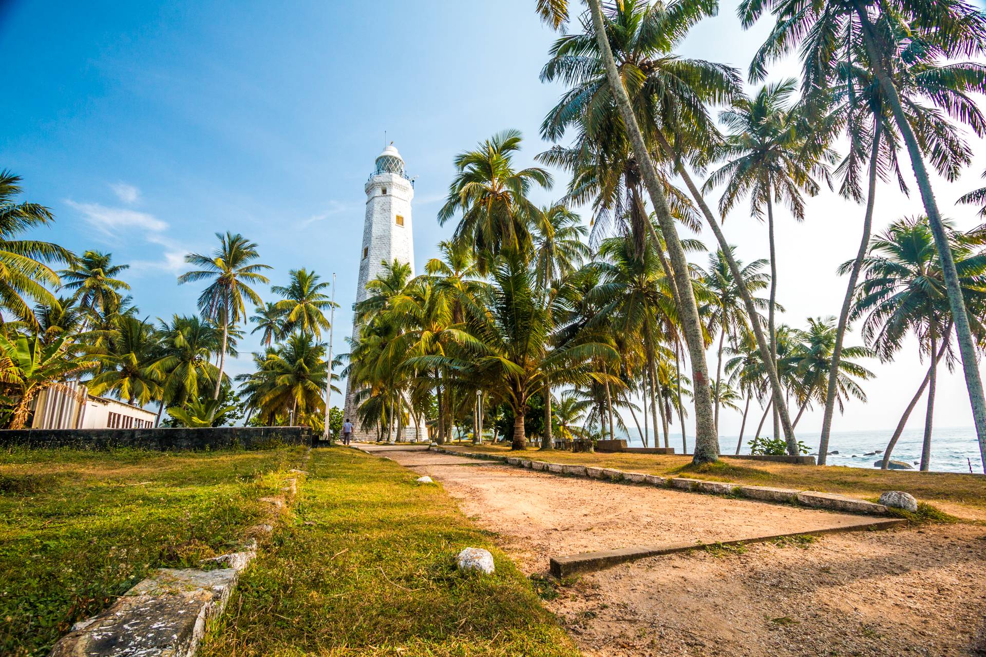 A Dondra Head Lighthouse Srí Lanka legdélebbi pontján.