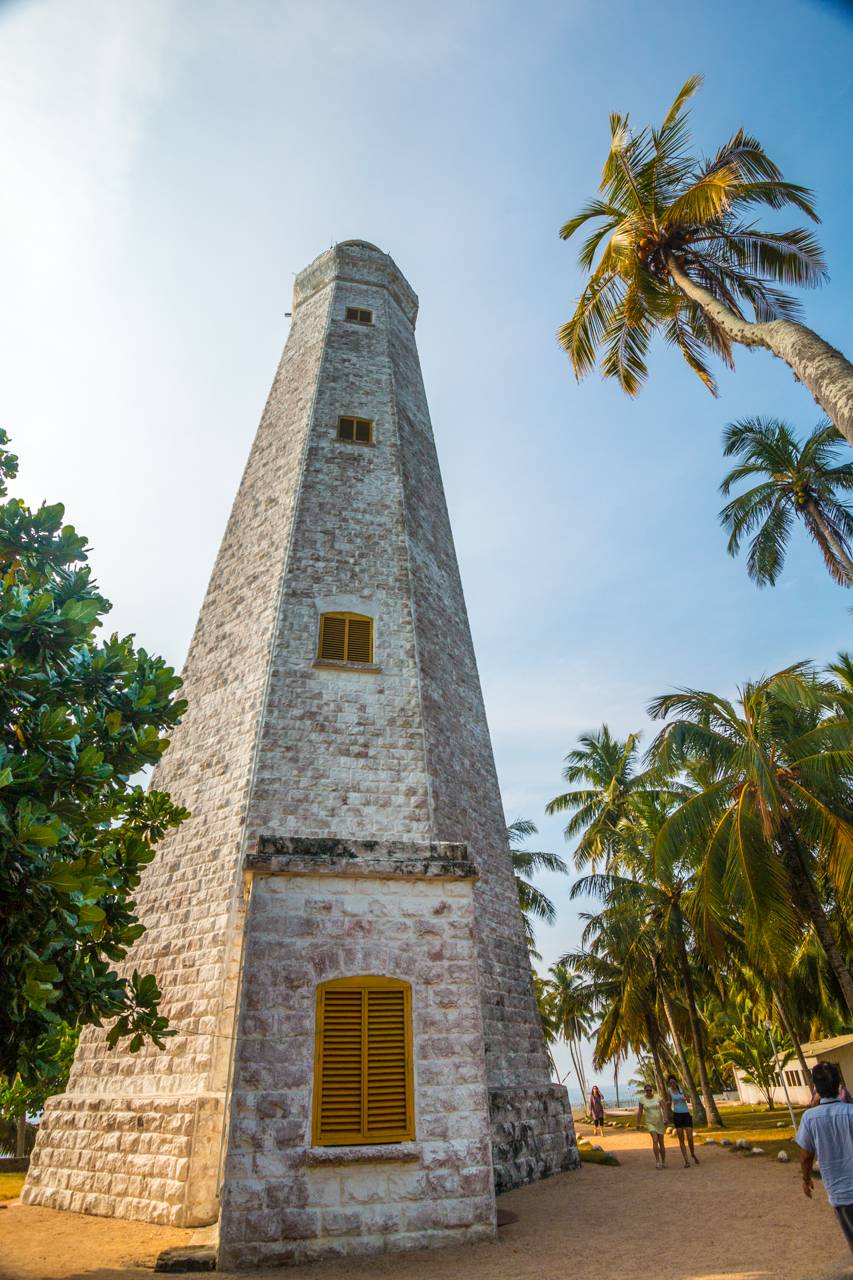 A Dondra Head Lighthouse közelről.