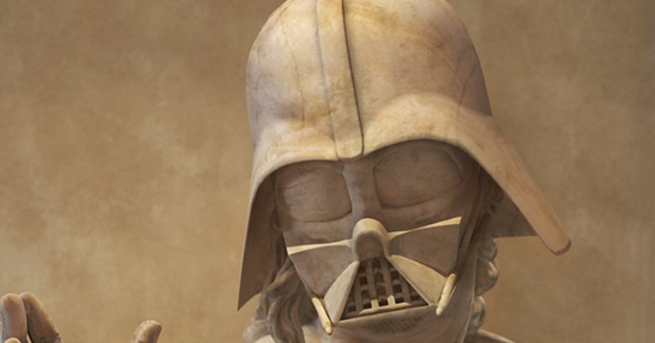 Star Wars szereplők ókori görög szobrok stílusában