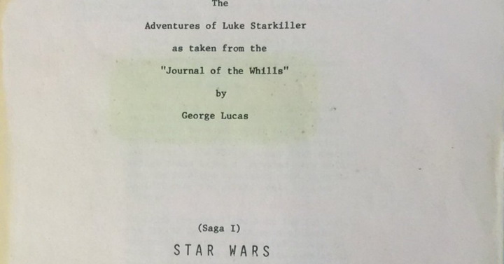Csubi megosztotta az eredeti Star Wars forgatókönyv részleteit a Twitteren
