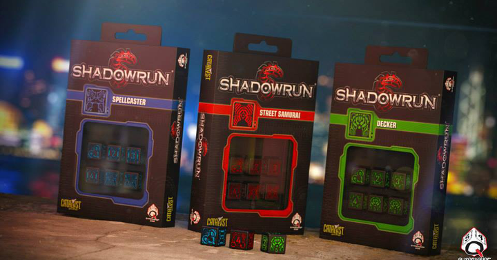 A Q-Workshop Shadowrun kockakészletei kegyetlen jól néznek ki